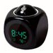 Innovative Talking Alarm Clock LCD Projection Digital Thermometer Snooze LED Display Compact Design Home Garden_voghion.com