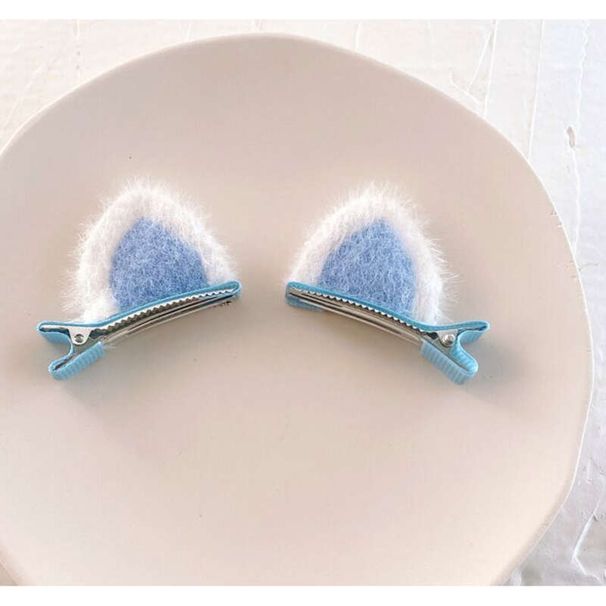 2025 Orelhas de Gato de Pelúcia Pão em Forma de Orelha de Gato Cozido no Vapor Crianças Bonito Desenho Animado Tridimensional Grampos de Cabelo para Menina_voghion.com