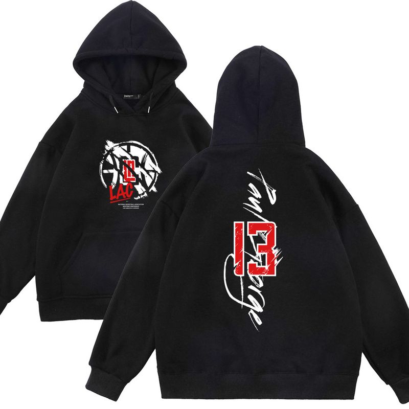Basketball Scratchy Größe 13 Doppelseitig bedruckter Langarm-Kapuzenpullover für Männer und Frauen im Herbst und Winter_voghion.com