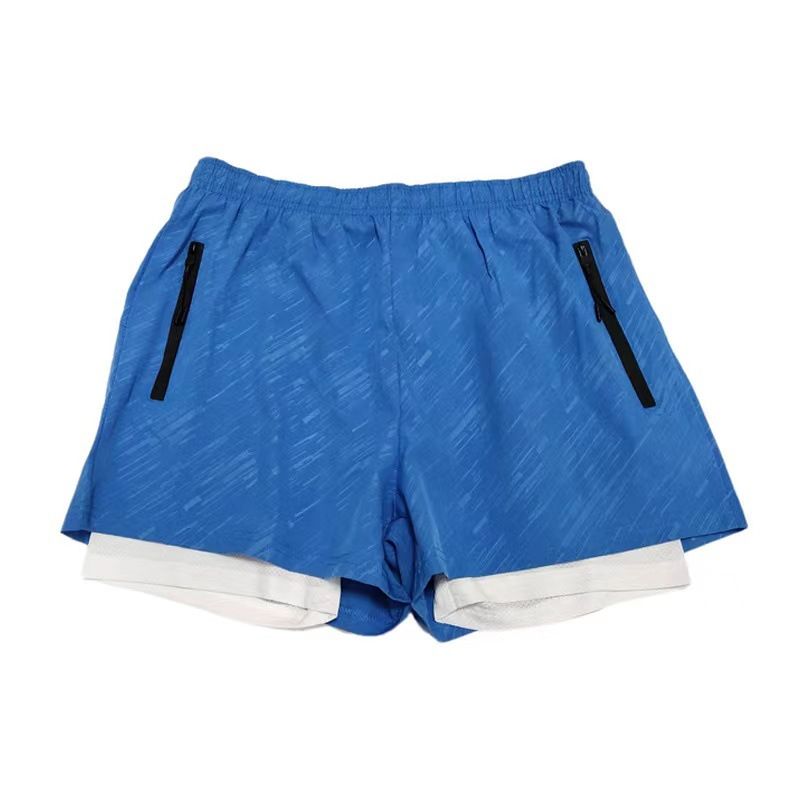Męska odzież Spodenki sportowe Szybkoschnące Outdoor Leisure Bieganie Fitness Spodenki z wewnętrzną warstwą w calach Dwuwarstwowe spodenki do koszykówki_voghion.com