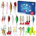 465 g 24 Parçalı Plastik Balıkçılık Yemi Traktör Minnow Noel Hediye Seti_voghion.com