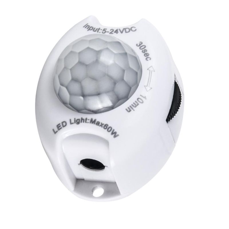 1 pz Interruttore sensore di movimento Rilevatore di movimento Timer di attivazione Sensore di movimento automatico Sensore di luce a striscia LED_voghion.com