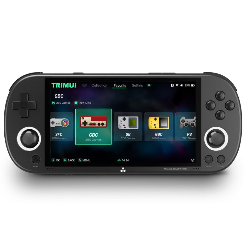 TRIMUI SmartPRO 5-Inch HD Retro Handheld Game Console - Wireless PSP, GBA Emulator, Multiplayer Gaming, Portable Design_voghion.com