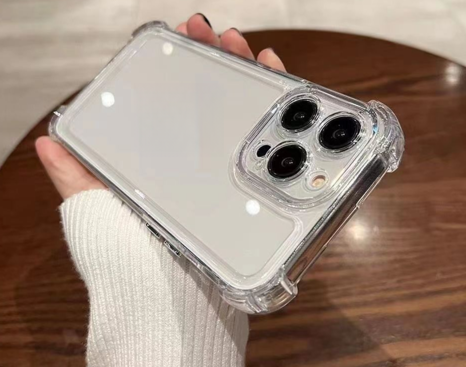 Anti-ingiallimento con quattro angoli 15, iPhone Promax 12, lente 1411, tutto compreso trasparente 13, airbag anti-caduta_voghion.com