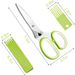 Herb Cutter Kitchen Multipurpose Cutting Shear with Safety Cover Cleaning Comb Cilantro Scissors Sharp Tool_voghion.com