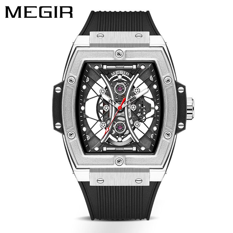 Montre à Quartz pour hommes, Style seau à vin, tendance, bracelet en Silicone, brillant, Sport, Business, nouvelle collection 2023, offre spéciale_voghion.com