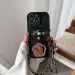 Crossbody Mirror Wallet Kartenhalter Handyhülle für iPhone 16 15 14 13 12 11 Pro Max XS XR 7 8 Plus PU Leder Schutzhülle_voghion.com