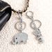 AS Nuovo portachiavi personalizzato creativo a forma di elefante e coniglio con accessori per auto Kca041_voghion.com