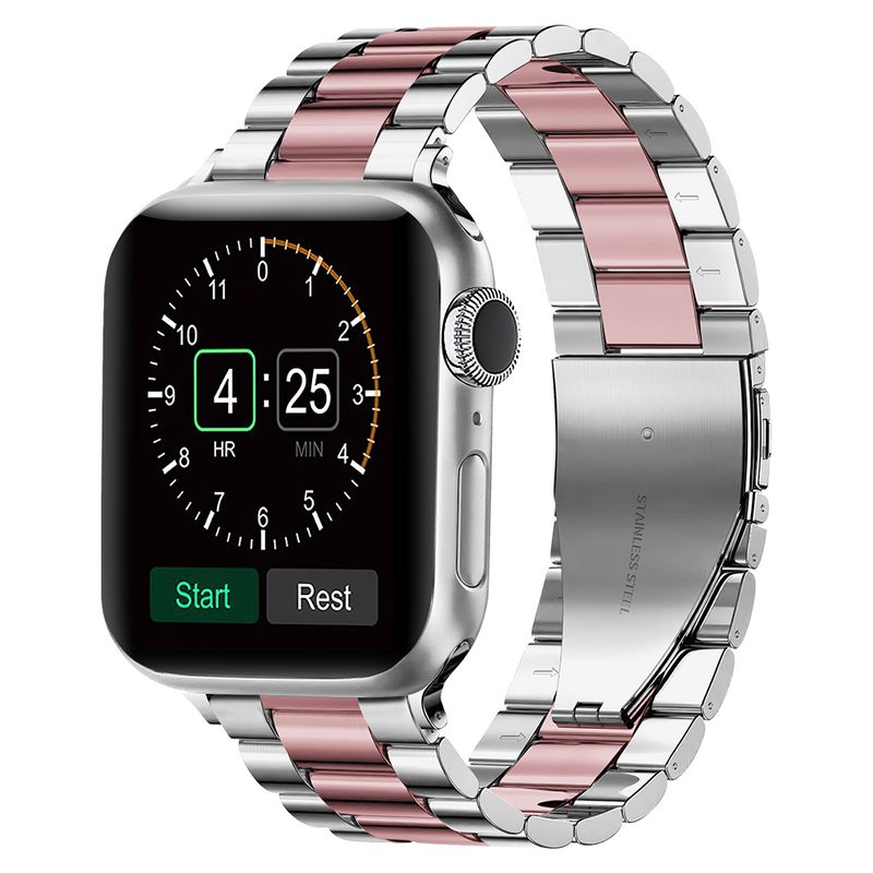 Kovinski pas za Apple Watch Ultra 49 mm 8 7 45 mm 41 mm Visokokakovostni poslovni pas iz nerjavečega jekla za iwatch 6 5 4 3 SE 44 mm 42 mm 40 mm_voghion.com