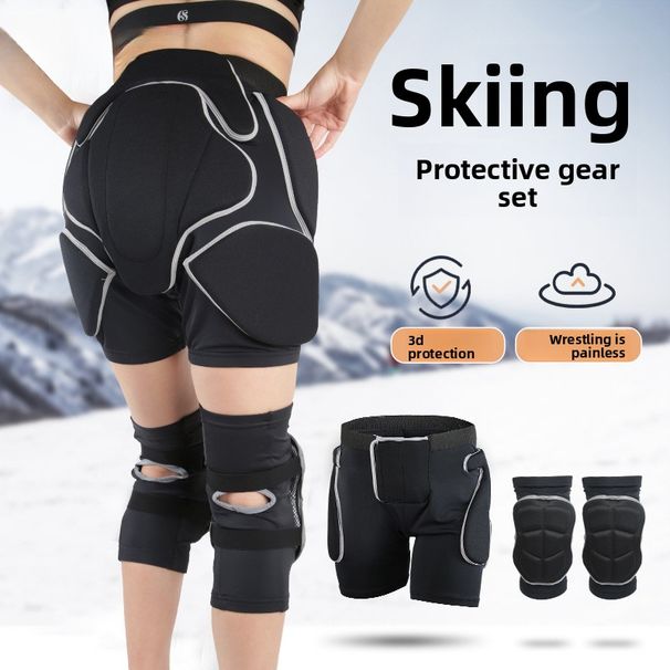 Ski Protective Gear Hip Guard Knee Thickened Pad Anti-Fall Beginner Inner Wear Tailbone Protection Sticker_voghion.com