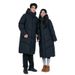 Unisex 700FP White Duck Down Long Parka – Couple’s Winter Coat For Performing Urban Commuters (Windproof, Glacier Grey/Black, S-5XL)_voghion.com