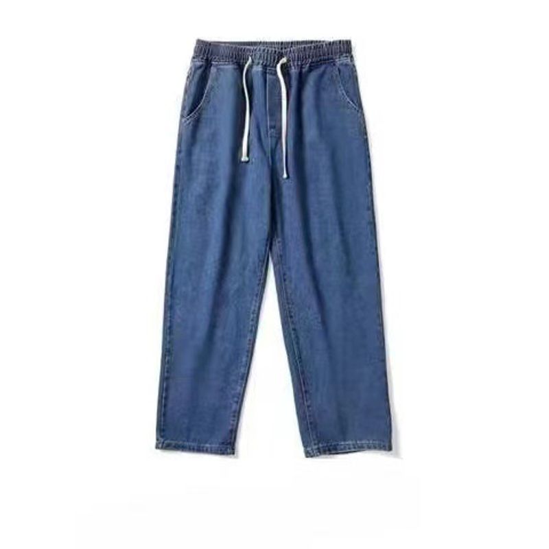 Men's Clothing Spring And Autumn New Korean Style Trendy Casual Men's Nine-point Pants Hong Kong Style Wide-leg Pants_voghion.com