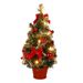 Mini-Christbaumschmuck, 40 cm, mit LED-Lichtern – festliche Tischdekoration für Zuhause, Büro, Party_voghion.com
