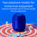 Mini altoparlante portatile Bluetooth wireless impermeabile con bassi surround a 360° e slot per schede per esterni_voghion.com