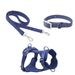 Waterproof Adjustable Pet Collar Harness Three-Piece Set Dog Leash_voghion.com