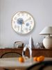 Yipula 6260 Wall Flower Dandelion Living Room Simple Pastoral Silent Sweep Second Quartz Clock_voghion.com