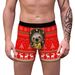 Paresseux de Noël, impression numérique 3D, sous-vêtements confortables pour hommes, pantalons à coins plats en Polyester respirant_voghion.com