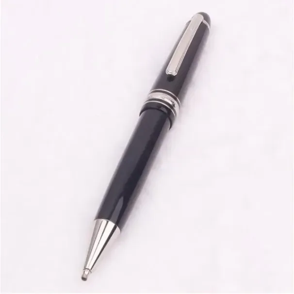 ingrosso all'ingrosso all'ingrosso penna a sfera Platinum Line M con cappuccio girevole e stella fine in resina nera con numero di serie_voghion.com