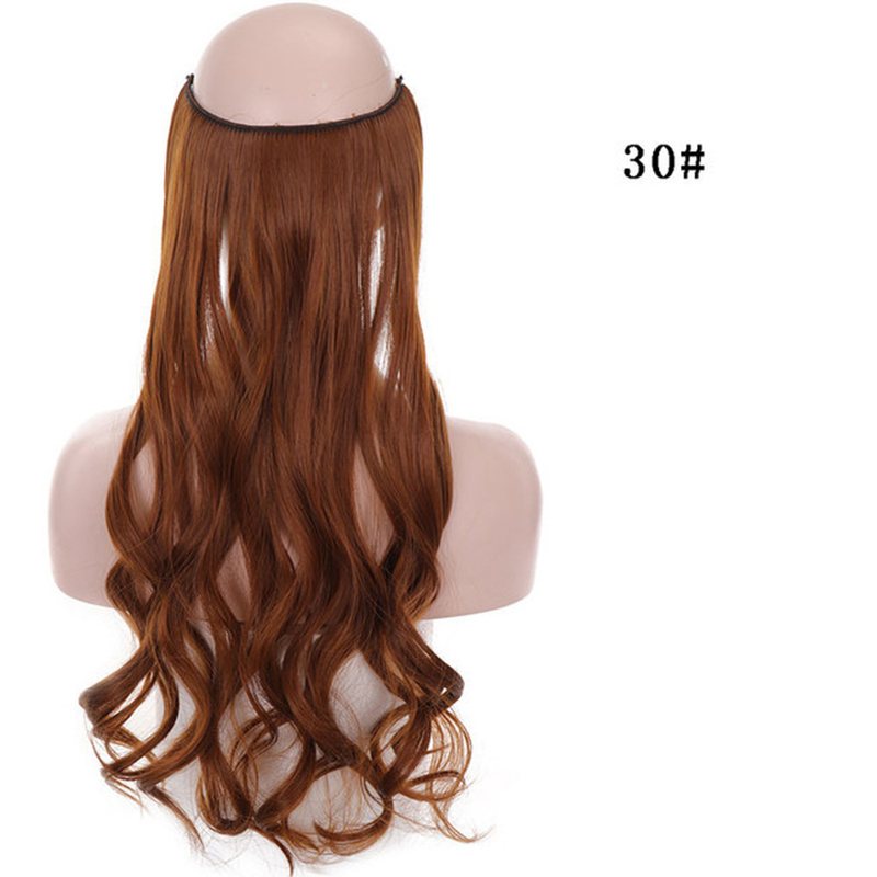 Capelli sintetici Parrucca da donna per capelli ricci lunghi a onda larga, capelli regolabili in un unico pezzo_voghion.com