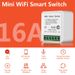 16A Tuya Smart Switch a 2 vie Mini Wifi Interruttore della luce Supporto Vita intelligente Alexa Alice Google Home Timing Controllo vocale remoto del gruppo LXY_voghion.com