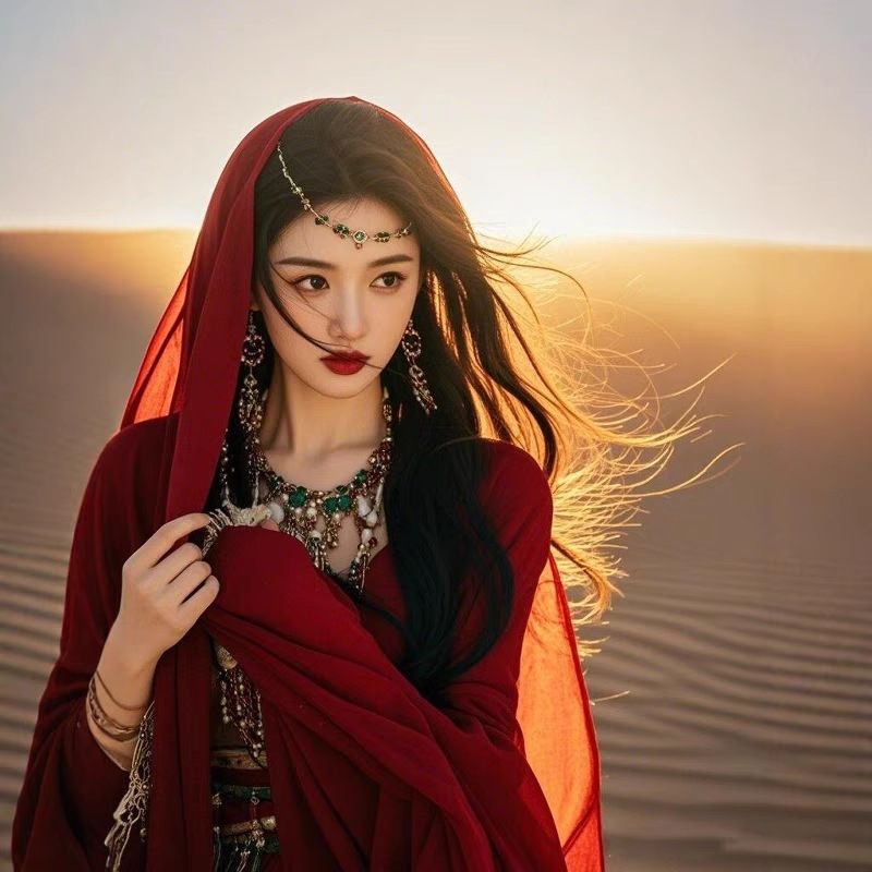 Sciarpa di seta e cotone e lino color caffè esotico, scialle del deserto egiziano, sciarpa fotografica, asciugamano da spiaggia versatile e sottile con protezione solare._voghion.com