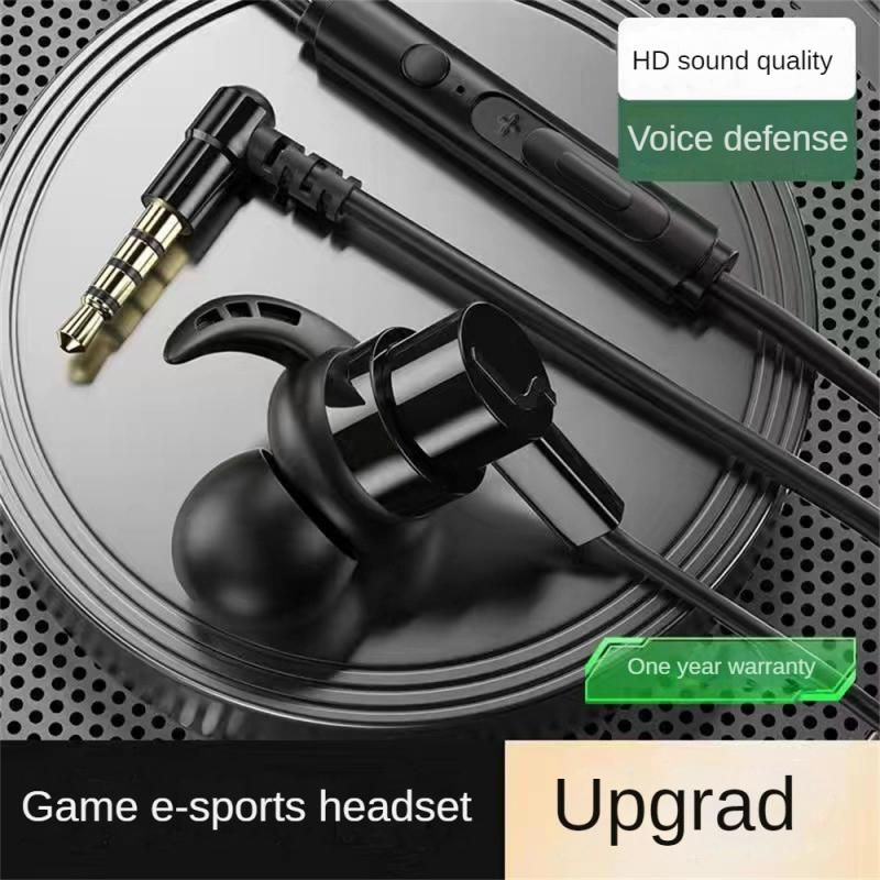 Universal Game Earphones E-Sports Audio Distinguishing Game Headset Wired With Wheat 3.5mm Audio/Type-C Android Plug Earphones_voghion.com
