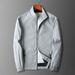 Men's Lightweight Jacket Slim Fit Stand Collar Casual Windbreaker With Multiple Pockets For Spring & Autumn_voghion.com