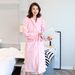 Men's Thickened flannel robe large size autumn and winter pajamas coral fleece bathrobe men and women couple home clothes plus velvet_voghion.com