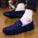 Men Loafers Business Shoes Suede Leather Soft Sole Male Casual Shoes Retro Flat Dress Shoes Moccasins Designer Slip On Men Shoe_voghion.com