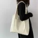 Womens shopping handbag eco-friendly storage reusable canvas shoulder school bag girls Christmas gift Y241011_voghion.com