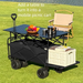 Outdoor Foldable Collapsible Rear Opening For Kids, Reclining Camping With Adjustable Table And Small Push Cart_voghion.com