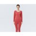 Completo termico al 100% per donna, maglione sottile con strato di base, biancheria intima calda in cotone Xinjiang, biancheria intima riscaldante da donna_voghion.com