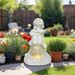 Statua di angelo fata fiore artigianato in resina luce solare decorazione da giardino ornamento stile pastorale_voghion.com
