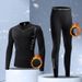 Ropa interior térmica deportiva ajustada de secado rápido para hombre, conjunto de running con forro polar de invierno, capa base de compresión para exteriores_voghion.com