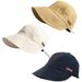 Hot Sale Summer UV Adjustable Drawstring Fisherman Cap Visors Hat Portable Foldable Wide Brim Sun Protection Hats_voghion.com