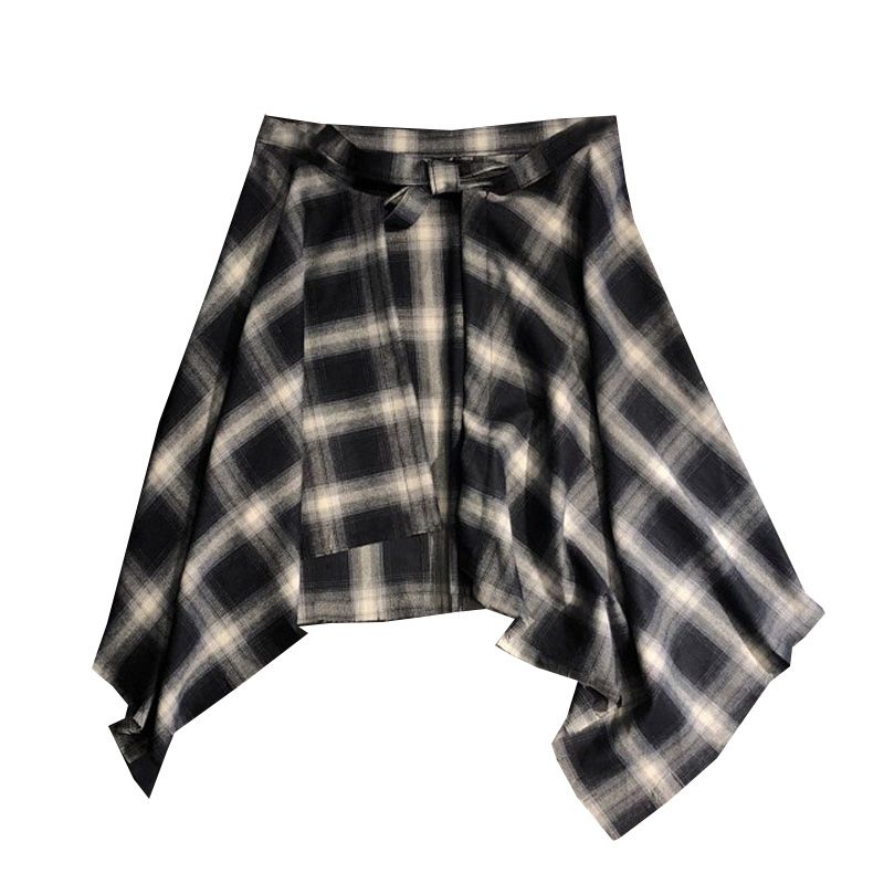 Tryex - Vestito con fasciatura e cintura hip hop a quadretti da donna_voghion.com