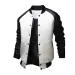 Men's Cotton Varsity Jacket Classic Baseball Letterman College Coat, Black, Gray, White - M-2XL_voghion.com