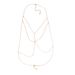 GEOMETRIC EDGE - Minimalist Body Chain (Modern Chest Jewelry, Street Photography Styling, Fashion Essential)_voghion.com