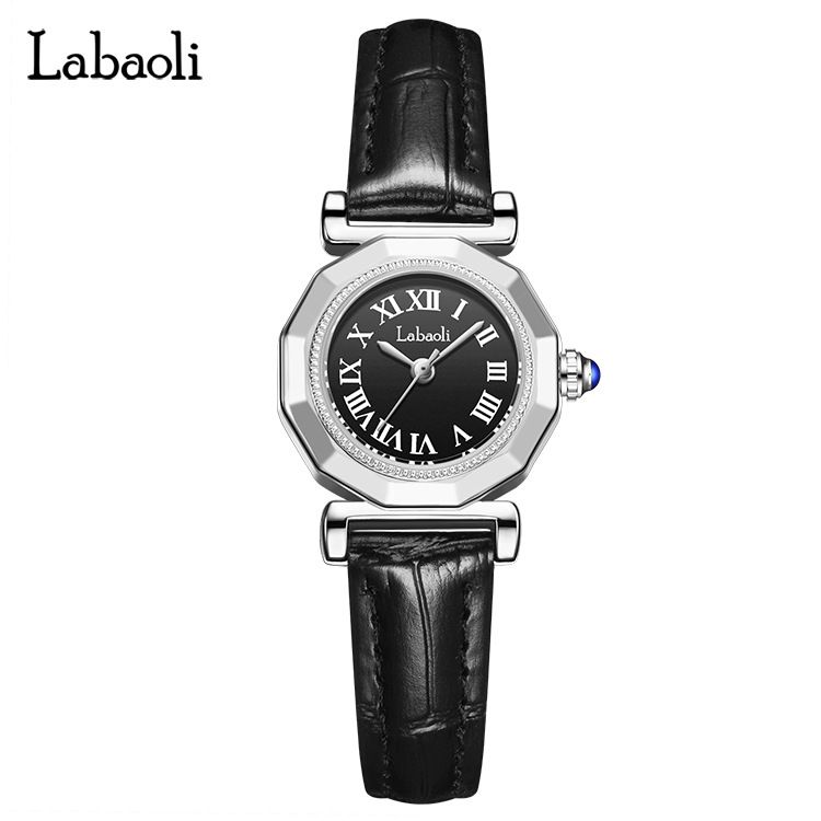 Orologio da donna Labaoli, semplice e versatile, con placca, impermeabile, stile antico, rotondo, da donna, per studenti._voghion.com