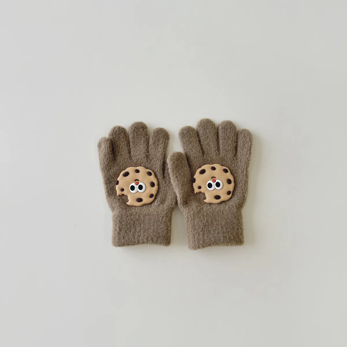 Gants pour enfants mignon garçon Instagram tricoté chaud bébé cinq doigts_voghion.com