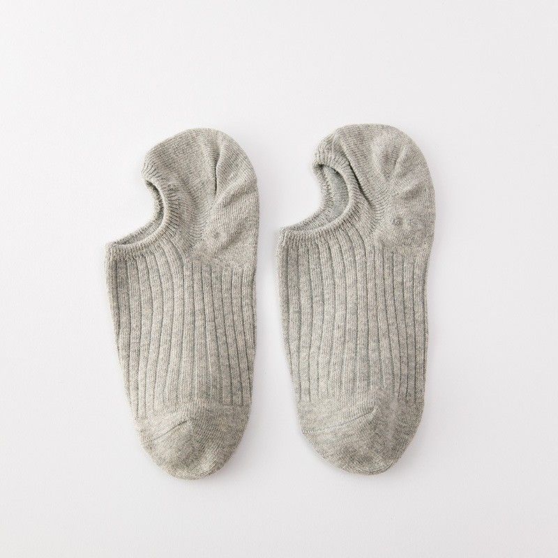Spring, summer and autumn pure color socks women's boat socks thin damp non-slip and breathable shallow mouth invisible socks_voghion.com
