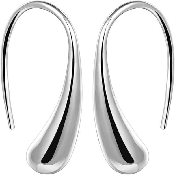 Orecchini classici con nappa e filo, orecchini a goccia con zirconi color carne_voghion.com