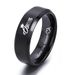King Queen Love You Forever Heart-to-Heart Couple Titanium Steel Ring_voghion.com