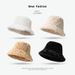 New Big Head Waist Woolen Hat For Children, Autumn Plain Look, Fashionable And Versatile, Showing Face, Small Japanese Fisherman's Hat_voghion.com