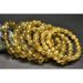 Bracciale in cristallo di quarzo giallo titanio seta dorata attrae ricchezza per uomo e donna, in pietra rutilata naturale brasiliana_voghion.com
