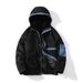 Men’s Winter Hooded Jacket – Faux Shearling Lining, Contrast Panels (Black, M-5XL)_voghion.com