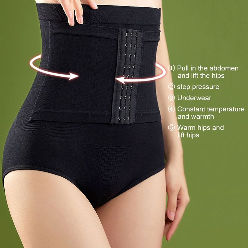 Weizhifu 2 v 1 Hip Lift Flat Belly Ženske hlačke Oblačila za oblikovanje telesa z visokim pasom Brezšivne tanke hlačke Body Shaper Korzet za oblikovanje telesa_voghion.com