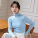 2024 New High Neck Sweater Women's Base Layer Autumn Winter Slim Fit Stylish Versatile Knitted Top_voghion.com