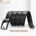 Men's Ratchet Men Leather Belt 33 Mm Wide With Adjustable Automatic Buckle For Suit Business Casual_voghion.com