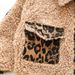 Girls Autumn And Winter Lamb Wool Coat 2024 New Han Honger Leopard Print Baby Stylish Cotton Thickened Jacket_voghion.com